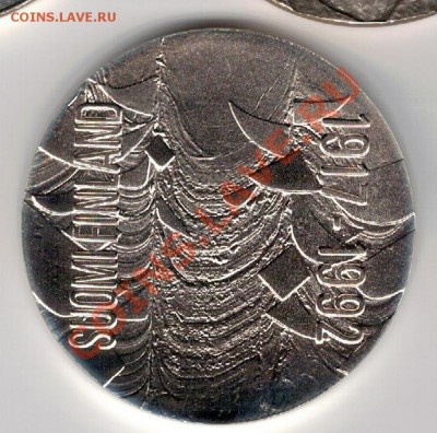 Ag Финляндия 100 марок 1992 Независимость 23.12 в 22ч (7583) - 5-фин100-92