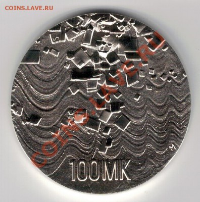 Ag Финляндия 100 марок 1992 Независимость 23.12 в 22ч (7583) - 5-фин100-92а