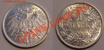Иностранные монеты форумчан ( Серебро в патине и в Блеске ) - 1 марка 1914 А - 22.11.13