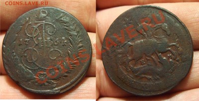 2 копейки 1758-1810 на оценку - 1764