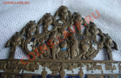 Икона Покрова с Серафимами, замоленная, остатки эмали - P6