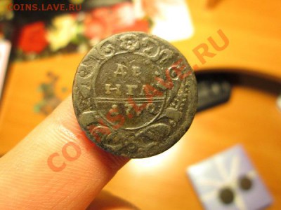 Деньга 1730 год пять перьев в хвосте - IMG_4818.JPG