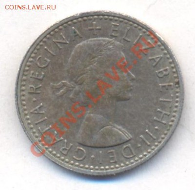Великобритания 6 пенсов 1965 г.До 22.12.13 г. 22-00 МСК . - Британия 6 п 1965