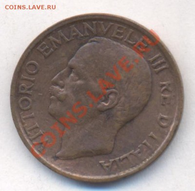 Италия 10 чензимо 1920 г.До 22.12.13 г. 22-00 МСК . - Италия 10 ч 1920 1