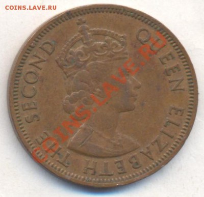 Британские Карибы 1 цент 1965 г.До 22.12.13 г. 22-00 МСК . - Карибы 1 ц 1965 1