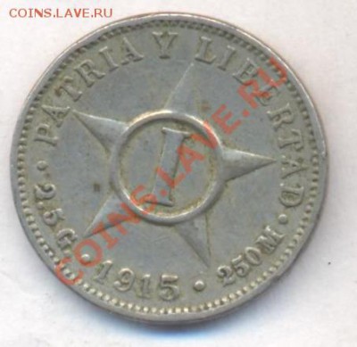Куба 1 центаво 1915 г.До 22.12.13 г. 22-00 МСК . - Куба 1 ц 1915