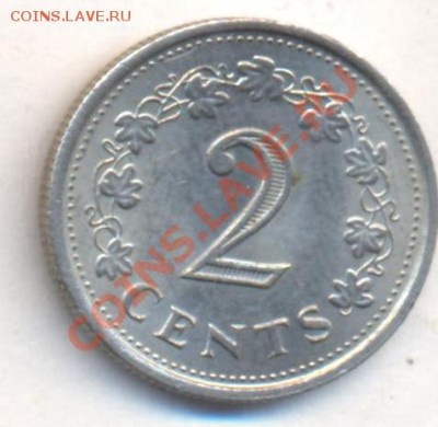 Мальта 2 цента 1977 г. До 22.12.13 г. 22-00 МСК . - Мальта 2 ц 1977 1