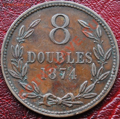 ГЕРНСИ - 8 дублей 1874 - С РУБЛЯ - до 27 декабря - 095