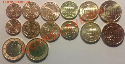 Монеты евро и других стран Европы и мира для обращения в UNC - Германия евро