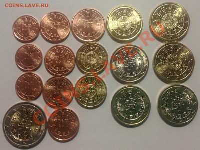Монеты евро и других стран Европы и мира для обращения в UNC - Португалия евро