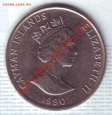 Кайманы.25 Центов.1990.Парусник. до 27.12 - 19900094.JPG