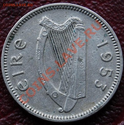 ИРЛАНДИЯ - 3 пенса 1953 - С РУБЛЯ - до 28 декабря - 231