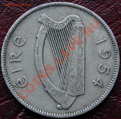 ИРЛАНДИЯ - 2 шиллинга 1954 - С РУБЛЯ - до 28 декабря - 225