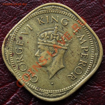 БРИТАНСКАЯ ИНДИЯ - 2 анна 1945 - С РУБЛЯ - до 28 декабря - 177