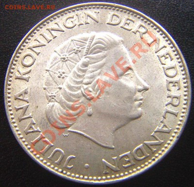 Нидерланды_2,5 гульдена 1966. Серебро; до 22.12_22.50мск - 7139