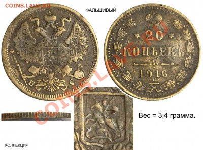Фальшивые монеты России до 1917г сделанные в ущерб обращению - 16-4