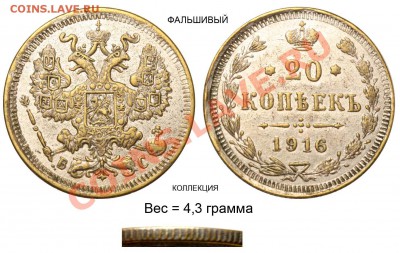 Фальшивые монеты России до 1917г сделанные в ущерб обращению - 16-3