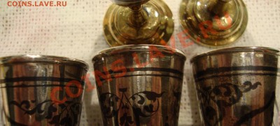 6 рюмок, серебро, Кубачи, 875 проба - N4