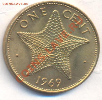 Багамские о-ва 1 цент 1969 г. До 25.12.13 г. 22-00 МСК . - Багамы 1 ц 1969 1