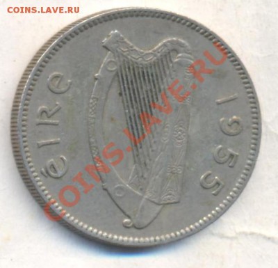Ирландия 1 шиллинг 1955 г. До 25.12.13 г. 22-00 МСК . - Ирландия 1 ш 1955