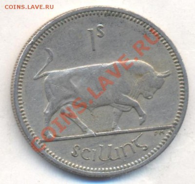 Ирландия 1 шиллинг 1964 г.До 25.12.13 г. 22-00 МСК . - Ирландия 1 ш 1964 1