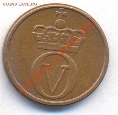 Норвегия 1 эре 1961 г.До 25.12.13 г. 22-00 МСК . - Норвегия 1 э 1961 1