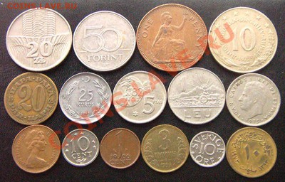 37 разных монет (см. фото и описание). До 24.12_22.04мск - 6831