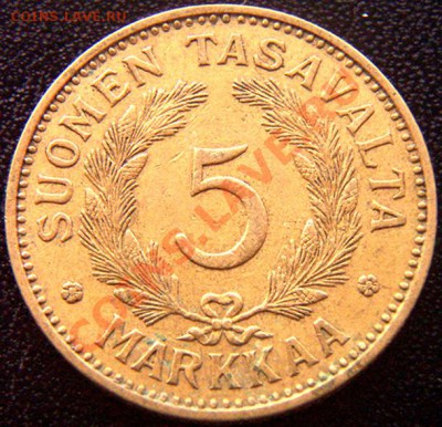 Финляндия_5 марок 1938; до 24.12_22.18мск - 6977
