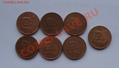 евро центы 62 шт с 1 руб до 26.12 22-22 +новогодняя угадайка - 004.JPG