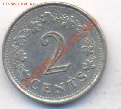 Мальта 2 цента 1977 г.До 28.12.13 г. 22-00 МСК . - Мальта 2 ц 1977 1