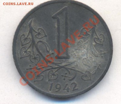 Чехия и Моравия 1 крона 1944 г.До 28.12.13 г. 22-00 МСК . - Чехия 1 к 1944
