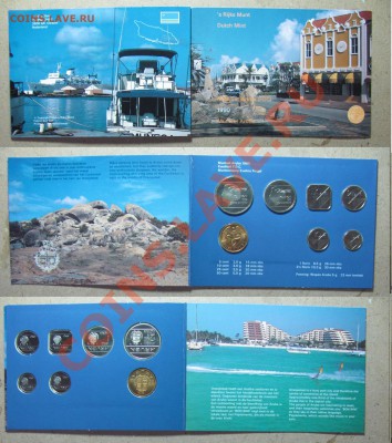 Аруба. Годовой набор 1990г. + жетон,в буклете.До 03.01.в 22° - 90