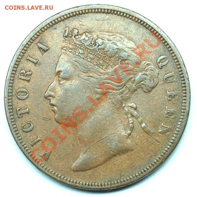 Стрэйтс Сеттлментс_1 цент 1875; до 28.12_22.06мск - 7203