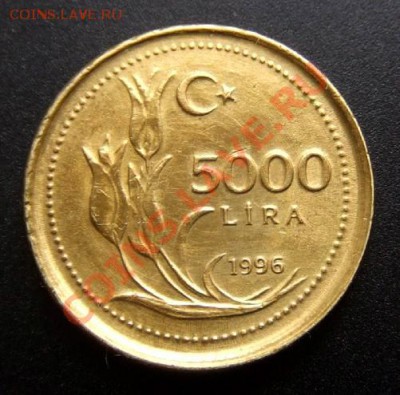 ТУРЦИЯ 5000 лир (1996) до 29.12 (22.00) - Турция 5000 лир (1996) Р