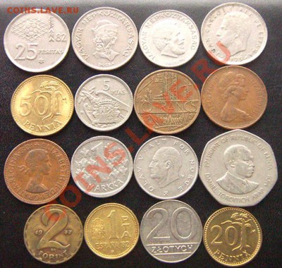 33 разные монеты (смотрите фото и описание). До 28.12_22.12м - 7131
