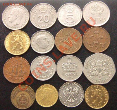 33 разные монеты (смотрите фото и описание). До 28.12_22.12м - 7132