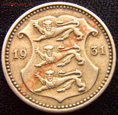 Эстония_10 сентов 1931; до 28.12_22.26мск - 7130