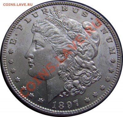 Z33 Ag Morgan Dollar 1897 AUnc до 03.01 в 22°° - Z33 Morgan Dollar 1897 aUNC_2