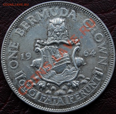 БРИТ. БЕРМУДЫ - Крона 1964 - С РУБЛЯ - до 4 января - 531