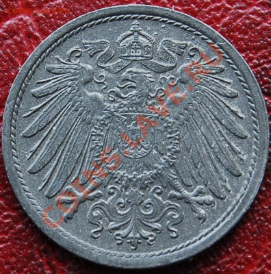ГЕРМАНИЯ - 10 фенигов 1921 - Цинк - С РУБЛЯ - до 4 января - 526