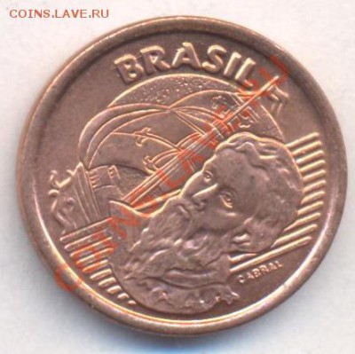 Бразилия 1 центаво 2001 г. До 31.12.13 г. 20-00 МСК . - Бразилия 1 ц 2001 1