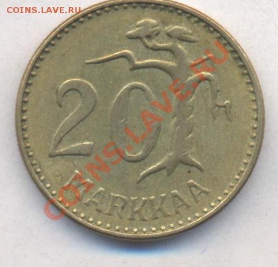 Финляндия 20 марок 1954 г. До 31.12.13 г. 20-00 МСК . - Финляндия 20 м 1954 1