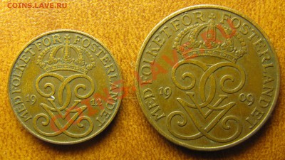 ШВЕЦИЯ  4 скиллина 1849 и 2 эре 1748 - IMG_0408.JPG