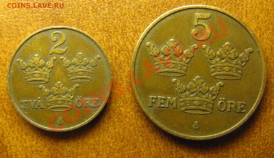 ШВЕЦИЯ  4 скиллина 1849 и 2 эре 1748 - IMG_0407.JPG