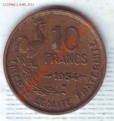 Франция.10 Франков.1954. до 5 Января - 19540007.JPG