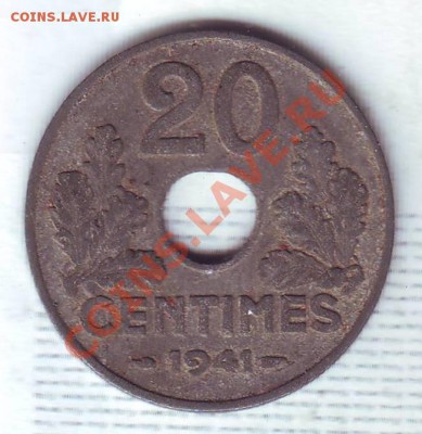 Франция.20 Сантимов.1941. до 5 Января - 19410051.JPG