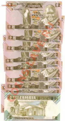 Замбия 2 квача 1980-1988 (10шт) 06.01.2014 в 22.00мск (7297) - Изображение