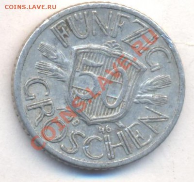 Австрия 50 грошен 1946 г.До 3.01.14 г. 22-00 МСК . - Австрия 50 г 1946