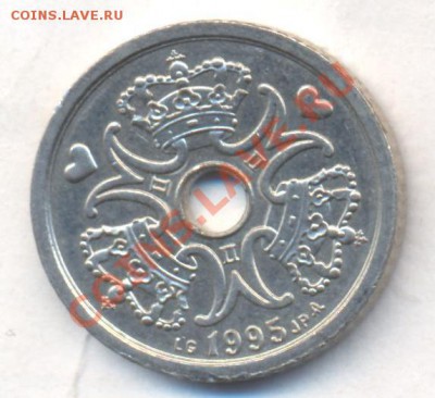 Дания 1 крона 1995 г. До 3.01.14 г. 22-00 МСК . - Дания 1 к 1995
