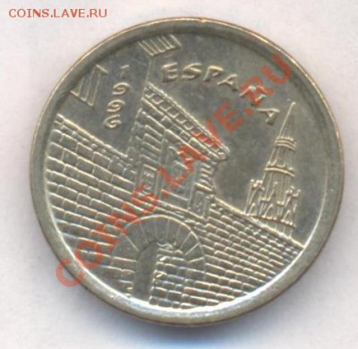 Испания 5 песет 1996 г.До 3.01.14 г. 22-00 МСК . - Испания 5 п 1996